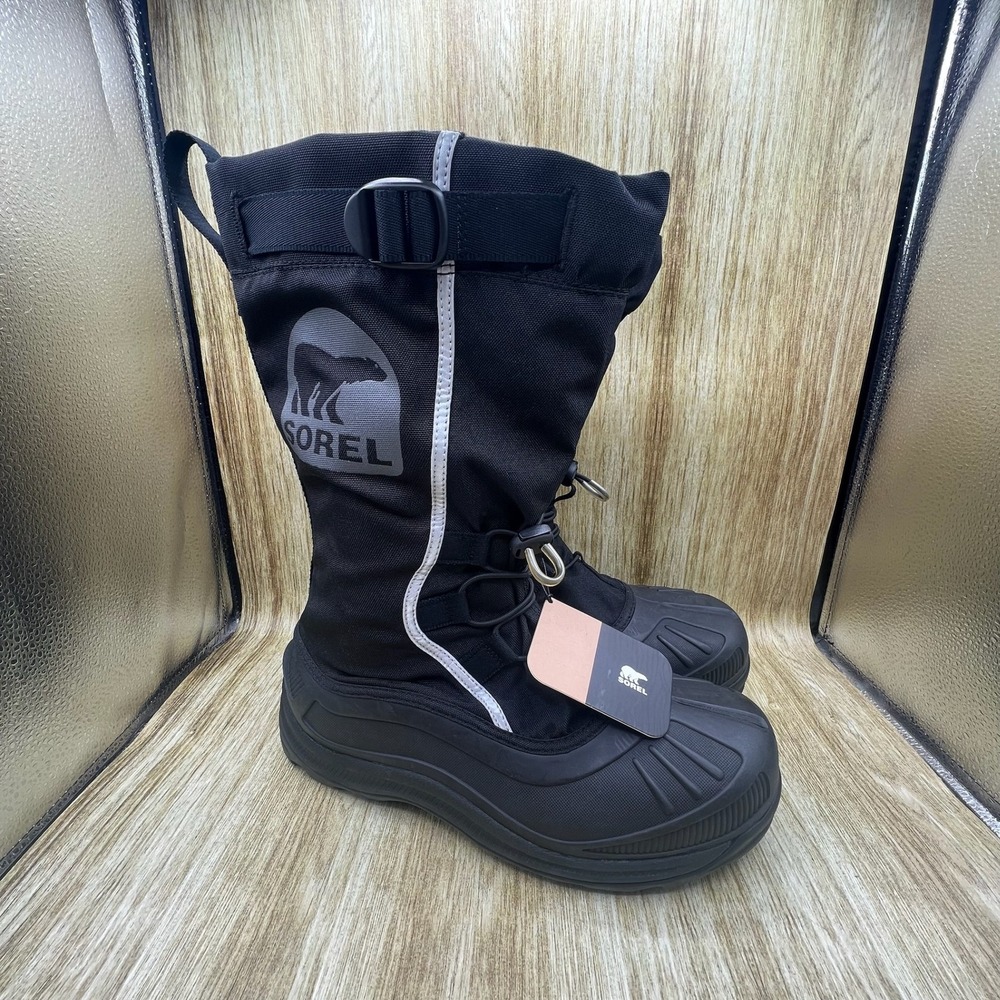 Sorel Alpha Pac Men's Size 11 Black Waterproof Insulated Boots NM1485-010